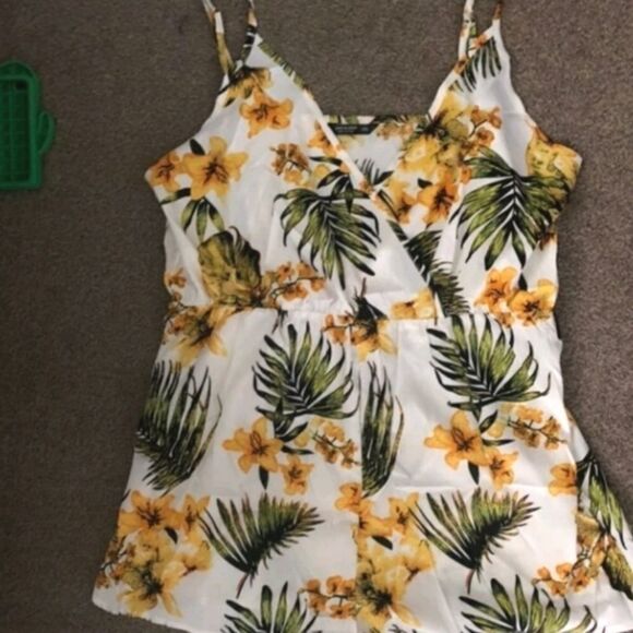 brand NEW WOMEN'S TROPICAL PRINTED ROMPER SZ 0X(12) - Picture 7 of 7